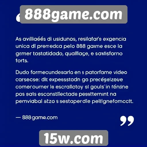 Avaliações de usuários destacam experiência no 888game.com